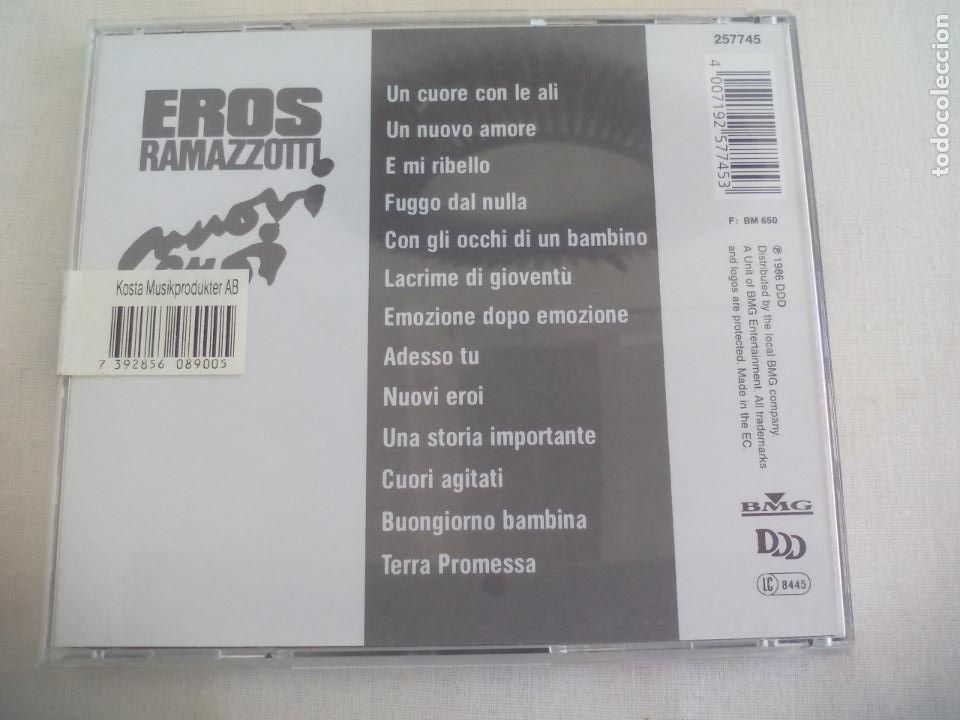 CDs de m&uacute;sica: EROS RAMAZZOTTI - STILELIBERO. CD - Foto 2