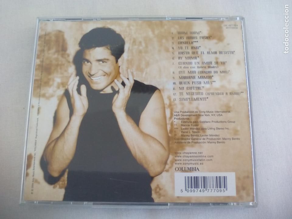 CDs de m&uacute;sica: CD. CHAYANNE - SIMPLEMENTE - Foto 2