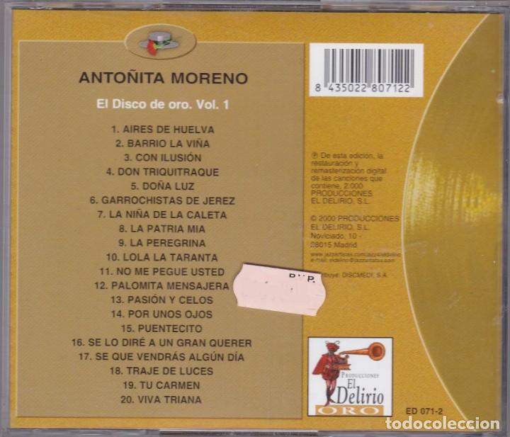 CDs de m&uacute;sica: Anto&ntilde;ita Moreno - El disco de Oro - Foto 2