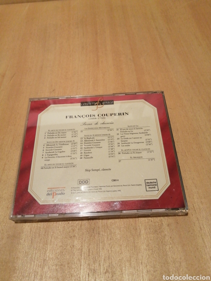 CDs de m&uacute;sica: F. Couperin. Piezas de clavecin. Skip Sempe. Barroco. - Foto 2