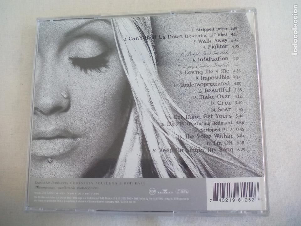 CDs de m&uacute;sica: CHRISTINA AGUILERA STRIPPED CD - Foto 2