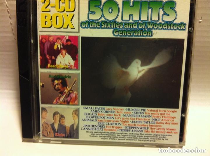 CDs de m&uacute;sica: 50 hits of the sixties and of Woodstock generation- 2 CD - 50 canciones