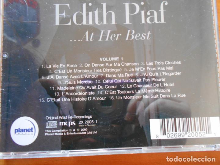CDs de m&uacute;sica: CD EDITH PIAF... AT HER BEST - VOLUME 1 (C7) - Foto 2