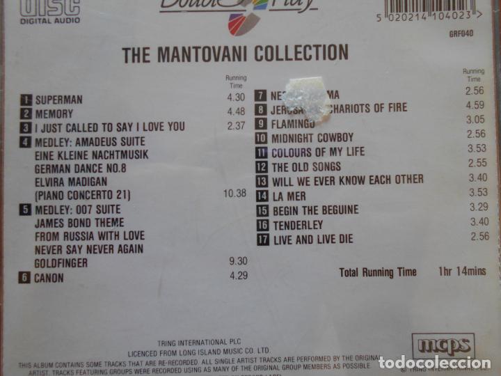 CDs de m&uacute;sica: CD THE MANTOVANI COLLECTION (H7) - Foto 2