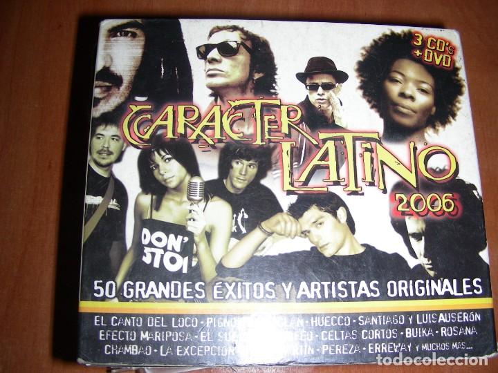CDs de m&uacute;sica: CARACTER LATINO 2006 ( 3 CD + 1 DVD) - Foto 1