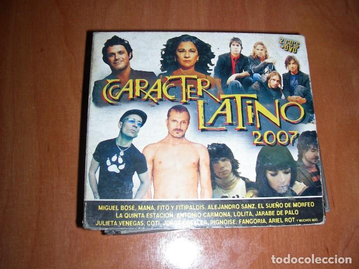 CDs de m&uacute;sica: VARIOS - CARACTER LATINO 2007 - 2 CD + DVD - Foto 1