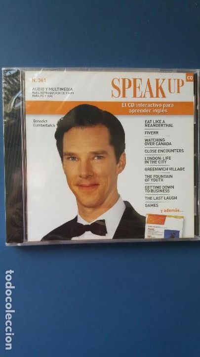 CDs de m&uacute;sica: Speak up. Benedicto Cumberbatch. CD interactivo para aprender ingl&eacute;s. - Foto 1