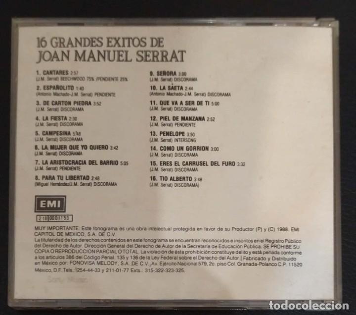 CDs de m&uacute;sica: JOAN MANUEL SERRAT (LA COLECCION) CD 1991 - Foto 2