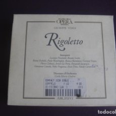 CDs de Musique: VERDI - ORQUESTA OPERA ROMA - GIULINI - RIGOLETTO - DOBLE CD + LIBRETO. Lote 220447170