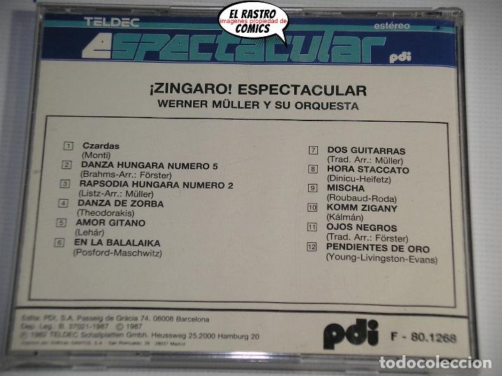 CDs de m&uacute;sica: Werner M&uuml;ller y Su Orquesta, Z&iacute;ngaro, Espectacular, CD 1987 - Foto 2