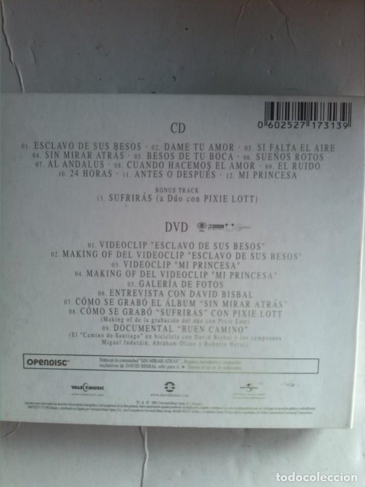 CDs de m&uacute;sica: DAVID BISBAL - SIN MIRAR ATRAS CD+DVD - Foto 3