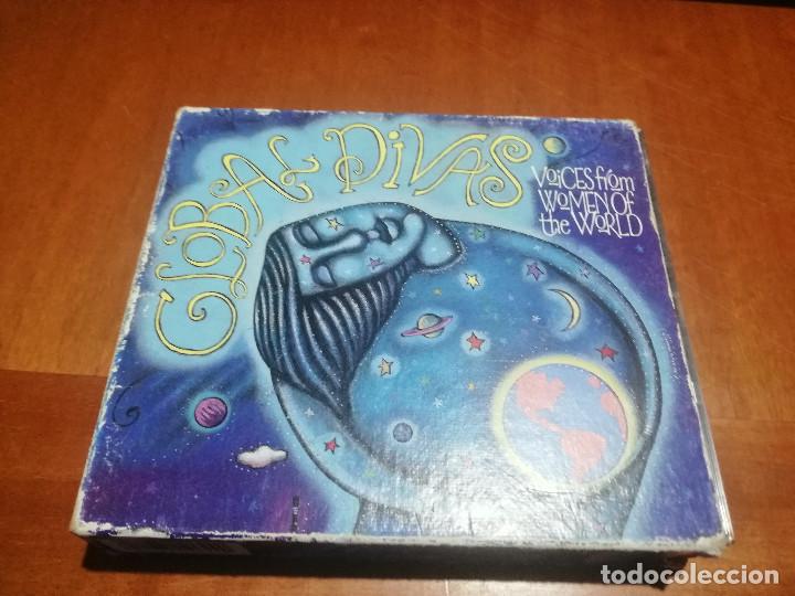Music CDs: GLOBAL DIVAS. 3 CD. VOICES FROM WOMEN OF THE WORLD. BUEN ESTADO. DIFICIL