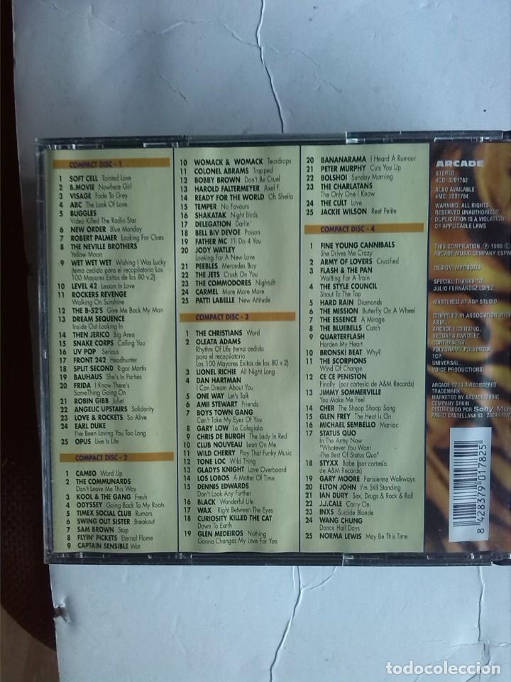 CDs de m&uacute;sica: LOS 100 MAYORES EXITOS DE LOS 80 VOL 2 4CDS - Foto 2