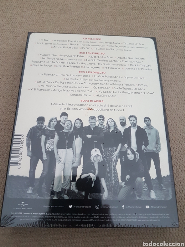 CDs de m&uacute;sica: ALEJANDRO SANZ LA GIRA DE EL DISCO - Foto 2