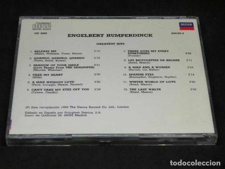 CDs de m&uacute;sica: CD - ENGELBERT HUMPERDINCK - GREATEST HITS - 1992 - Foto 2