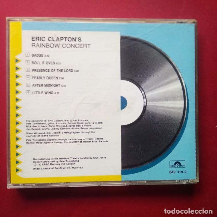 CDs de m&uacute;sica: ERIC CLAPTON - REIMBOW CONCERT - CD POLYDOR - Foto 3