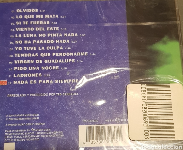 CDs de m&uacute;sica: C&Oacute;MPLICES NADA ES PARA SIEMPRE - Foto 2