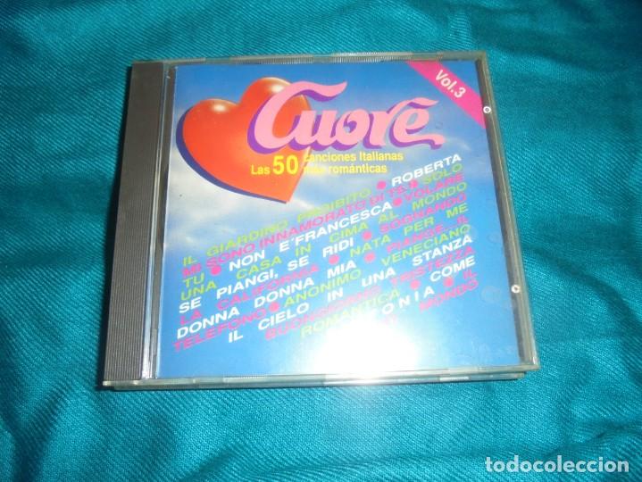 CD di Musica: CUORE. VOL. 3. LAS 50 MEJORES CANCIONES ITALIANAS ROMANTICAS. CD. IMPECABLE (#)