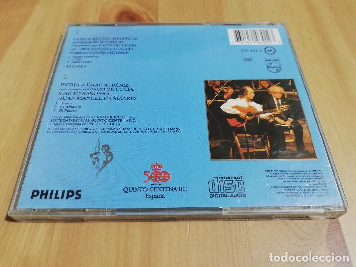 CDs de m&uacute;sica: PACO DE LUC&Iacute;A: CONCIERTO DE ARANJUEZ (CD) - Foto 3