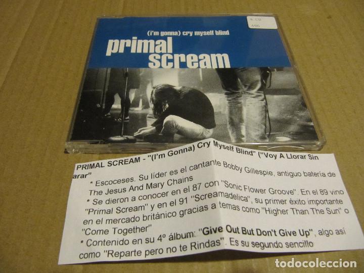 CDs de m&uacute;sica: PRIMAL SCREAM / Cry myself blind CD CADENA 100 - Foto 1