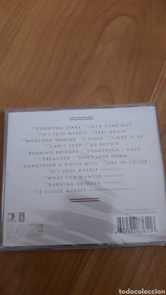 CDs de m&uacute;sica: ONE REPUBLIC. NATIVE. A&Uacute;N RETRACTILADO - Foto 2