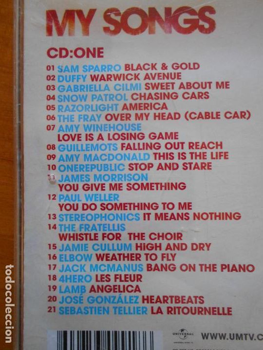 CDs de m&uacute;sica: CD MY SONGS (2 CDS) (HS) - Foto 2