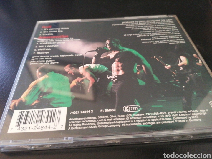 CDs de m&uacute;sica: Danzig - Thrall - Demonsweatlive CD - Foto 3