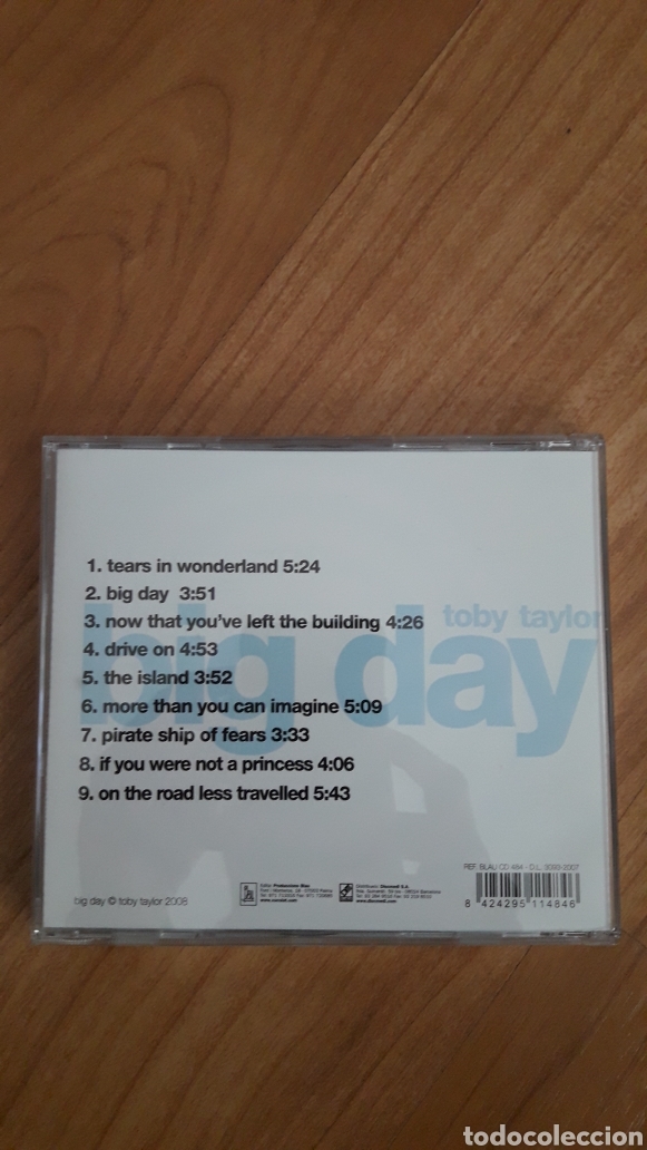 CDs de m&uacute;sica: TOBY TAYLOR. BIG DAY - Foto 2