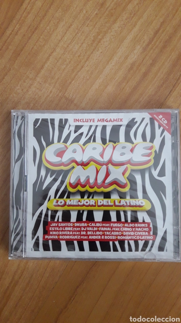 CDs de M&uacute;sica: DOBLE CD CARIBE MIX LO MEJOR DEL LATINO. A&Uacute;N RETRACTILADO