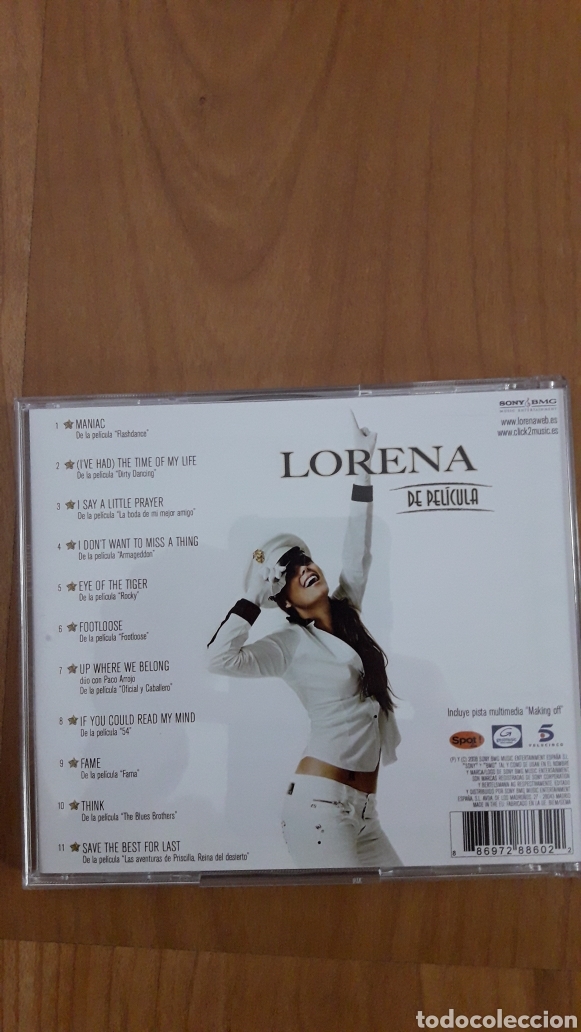 CDs de m&uacute;sica: LORENA. DE PEL&Iacute;CULA - Foto 2