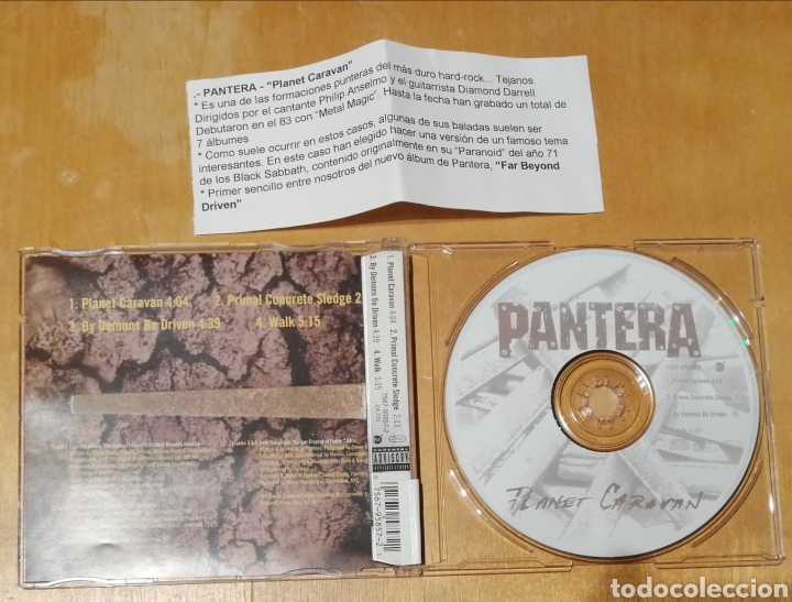 CDs de m&uacute;sica: Pantera - Planet Caravan. Cd single promocional - Foto 2