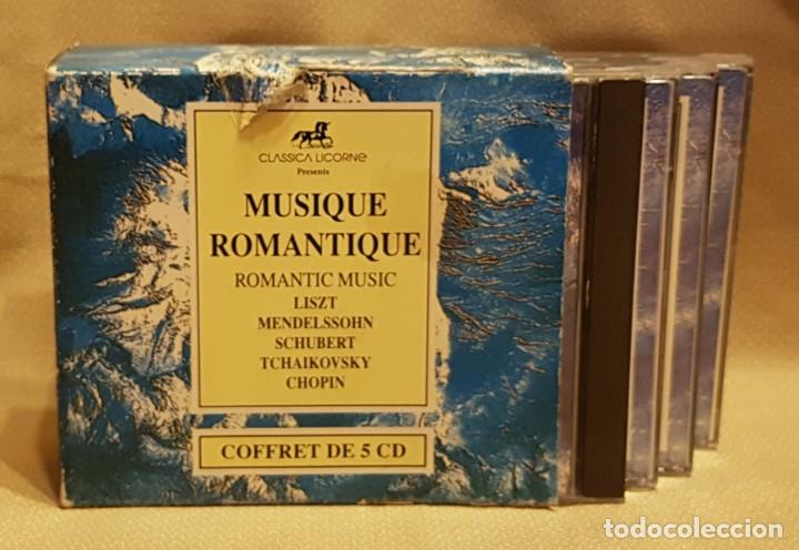 CDs de Música: MUSIQUE ROMANTIQUE - LISZT - MENDELSSOHN - SCHUBERT - TCHAIKOVSKY- CHOPIN - BOX 5 CD´S - Foto 1 - 221598146