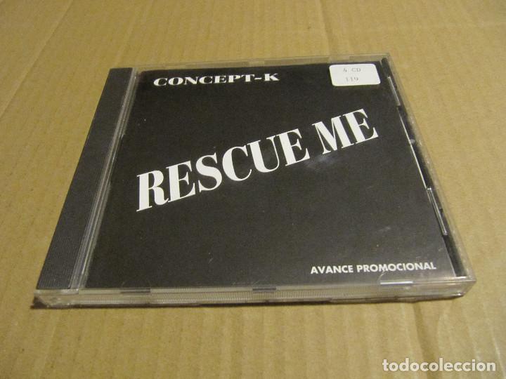 CDs de m&uacute;sica: PROMO CD SINGLE - CONCEPT-K - RESCUE ME - Foto 1