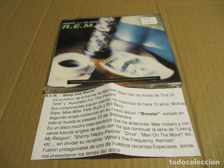 CDs de m&uacute;sica: REM BANG AND BLAME CD CADENA 100 - Foto 1