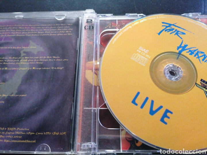 CDs de m&uacute;sica: Fair Warning - Live and More 2 CD Live - Foto 2
