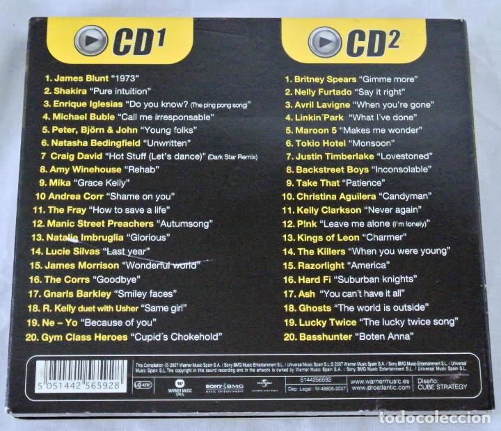 CDs de m&uacute;sica: PLAY, LOS EXITOS INTERNACIONALES DEL A&Ntilde;O, Compilation 2 CDS, Warner 2007, 5051442565928 - Foto 4