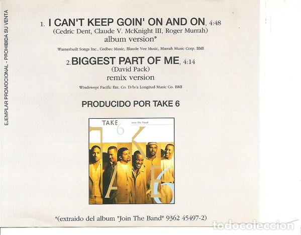 CDs de m&uacute;sica: Take 6-I Cant Keep Goin On And On - Foto 3