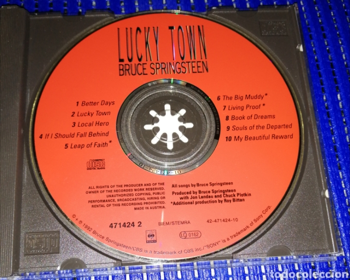 CDs de m&uacute;sica: BRUCE SPRINGSTEEN &rdquo;LUCKY TOWN&rdquo; - Foto 3