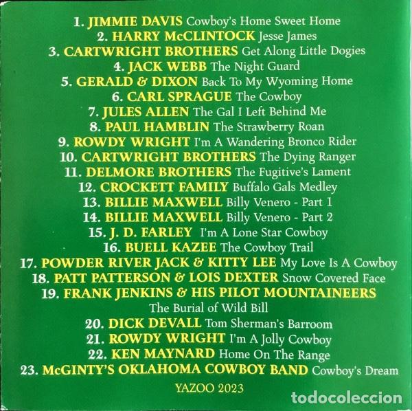CDs de m&uacute;sica: When I Was A Cowboy &ndash; Vol. 2 - Foto 3