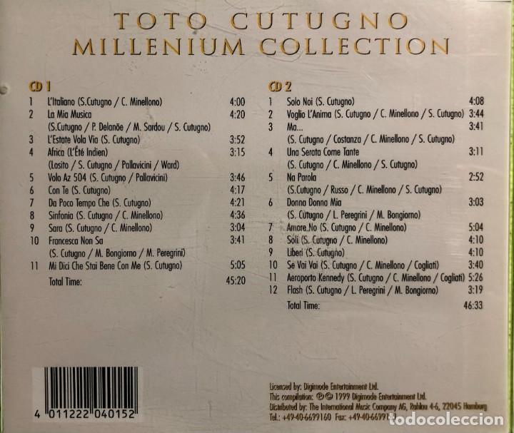 CDs de m&uacute;sica: Toto Cotugno ● Millenium Collection ● 2 x CD, Compilation - Foto 2