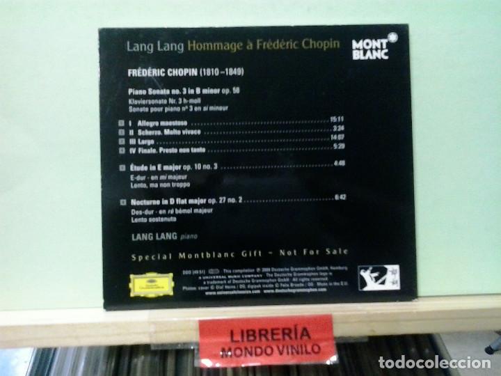CDs de m&uacute;sica: LMV - Lang Lang. Hommage &agrave; Fr&eacute;d&eacute;ric Chopin - CD - Foto 3