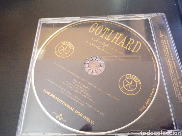 CDs de m&uacute;sica: Gotthard - Starlight Promo Single CD - Foto 3