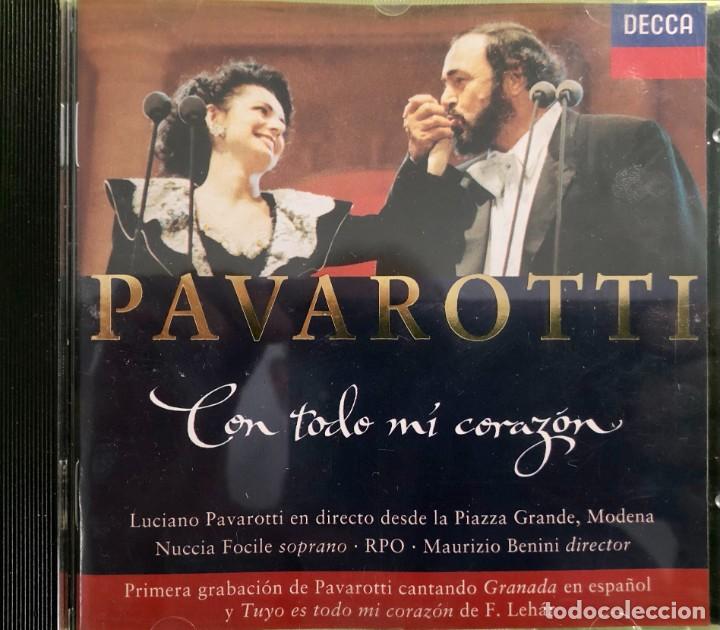 CDs de m&uacute;sica: Con Todo Mi Coraz&oacute;n - Pavarotti - Granada - Decca - Cd - Foto 1