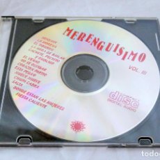 CDs de Música: CD MERENGUISIMO VOL. III, RECOPILATORIO, SONY MUSIC, 1998, CDTVB 48626286. Lote 222115231