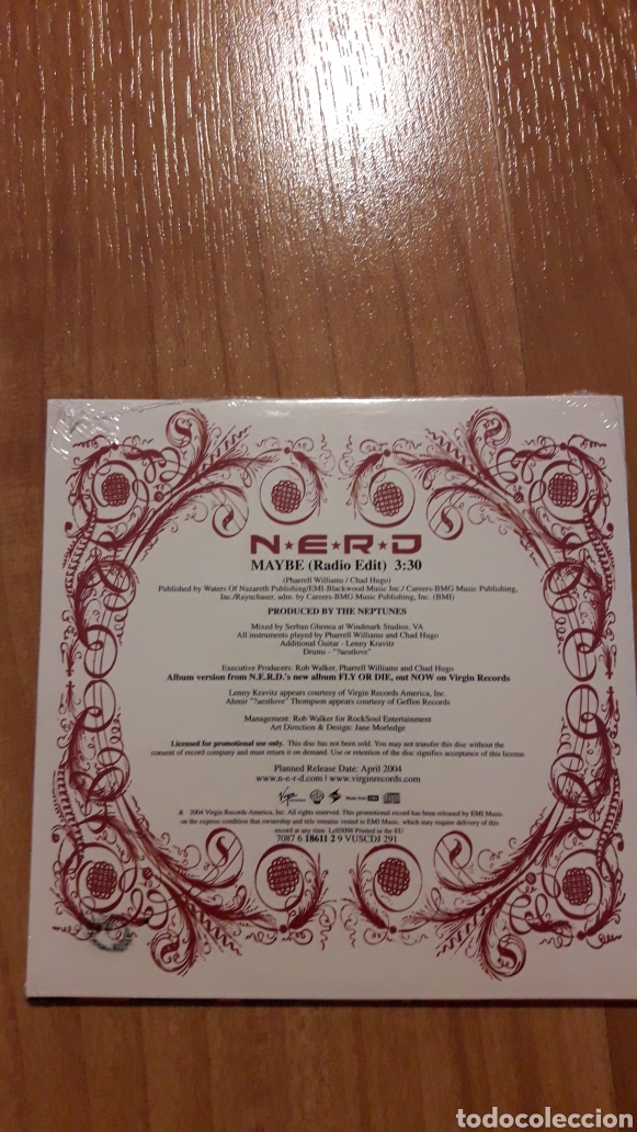 CDs de m&uacute;sica: NERD. MAYBE. A&Uacute;N RETRACTILADO - Foto 2