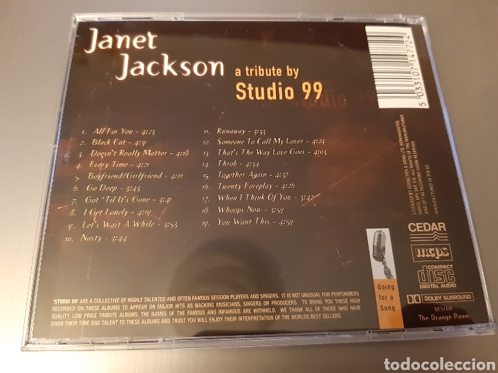 CDs de m&uacute;sica: STUDIO 99 TRIBUTE JANET JACKSON. - Foto 3