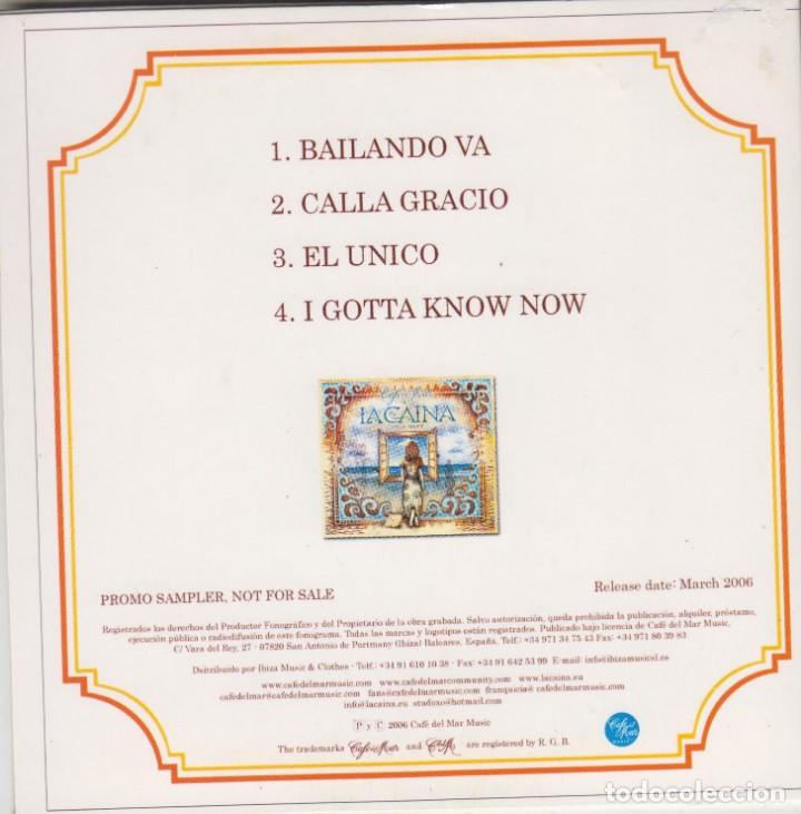 CDs de m&uacute;sica: Caf&eacute; del Mar cd sampler La Caina Vue Mer 2006 4 tracks - Foto 2