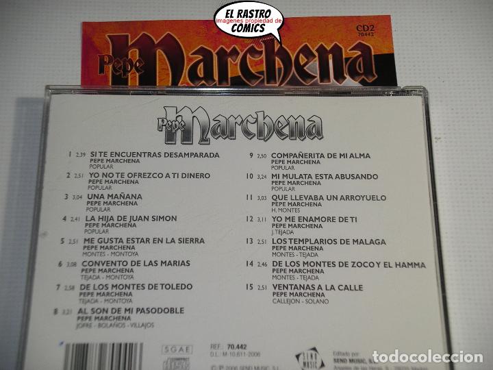 CDs de m&uacute;sica: Pepe Marchena, CD 1 y CD 2, doble, Send Music, 2006 - Foto 3