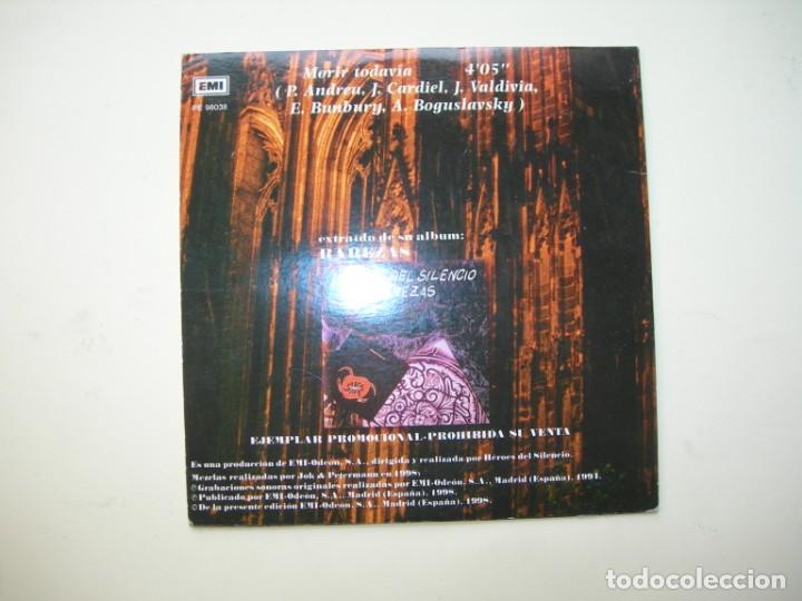 CDs de m&uacute;sica: H&Eacute;ROES DEL SILENCIO / MORIR TODAV&Iacute;A / CD SINGLE - Foto 2