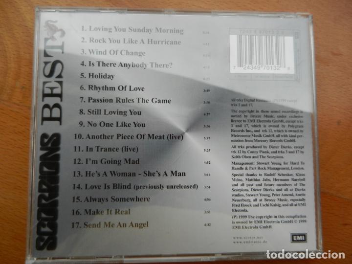 CDs de m&uacute;sica: SCORPIONS BEST - CD - EMI -1999 - Foto 3
